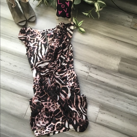 lipsy lulu leopard print dress
